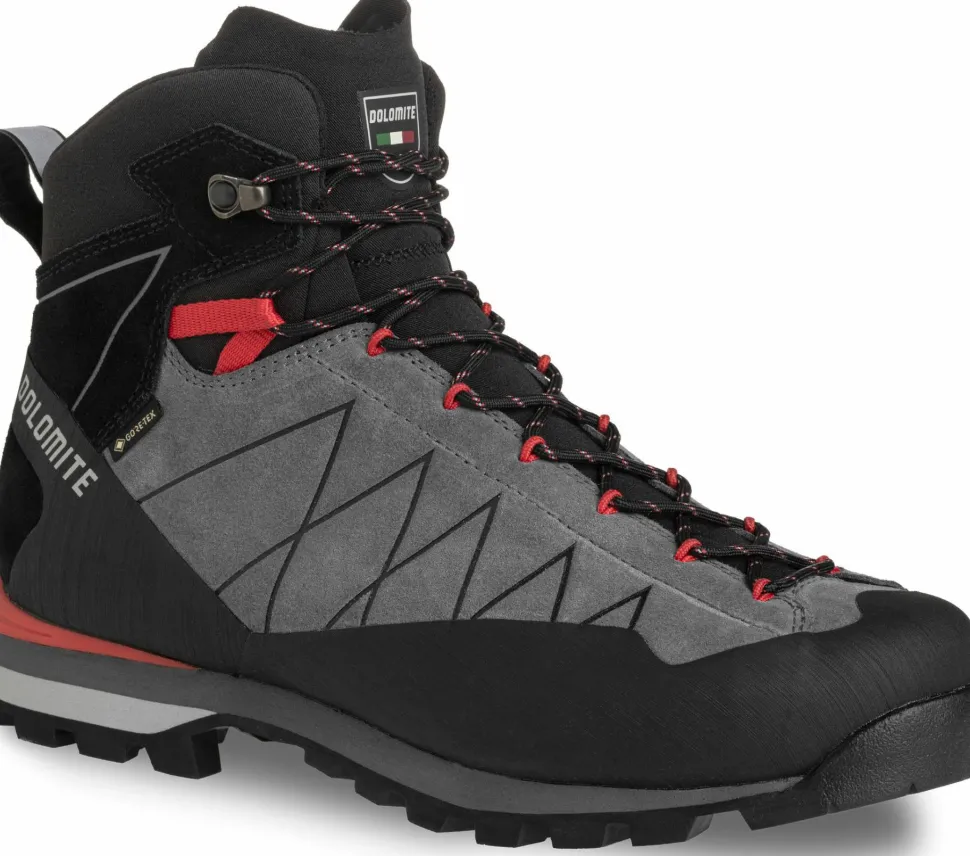 Dolomite Men's Crodarossa Hi GORE-TEX Gunmetal Grey/Fiery Red