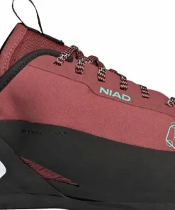 FiveTen Unisex Niad Lace Climbing Shoes Core Black/Crew Red/Acid Mint