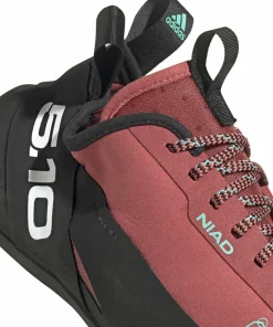 FiveTen Unisex Niad Lace Climbing Shoes Core Black/Crew Red/Acid Mint