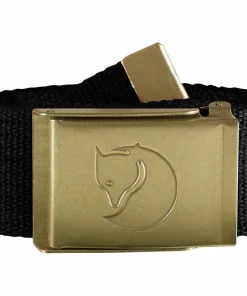 Fjällräven Canvas Brass Belt 4 cm Black