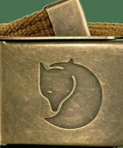 Fjällräven Canvas Brass Belt 4 cm Buckwheat Brown