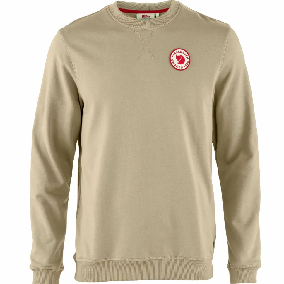Fjällräven Men's 1960 Logo Badge Sweater Fossil