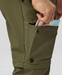 Fjällräven Men's Abisko Hybrid Trail Trousers Zip-Off Navy