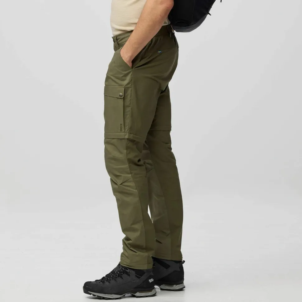 Fjällräven Men's Abisko Hybrid Trail Trousers Zip-Off Navy