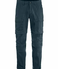 Fjällräven Men's Abisko Hybrid Trail Trousers Zip-Off Navy
