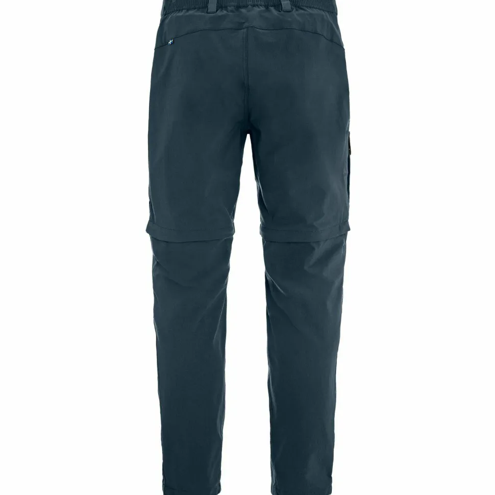 Fjällräven Men's Abisko Hybrid Trail Trousers Zip-Off Navy