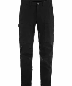Fjällräven Men's Abisko Hybrid Trail Trousers Zip-Off Black