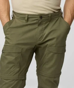 Fjällräven Men's Abisko Hybrid Trail Trousers Zip-Off Laurel Green