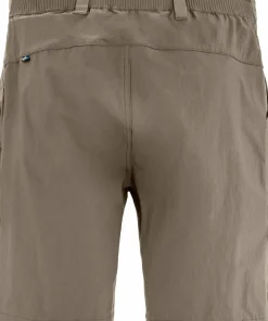 Fjällräven Men's Abisko Hybrid Trail Shorts Suede Brown