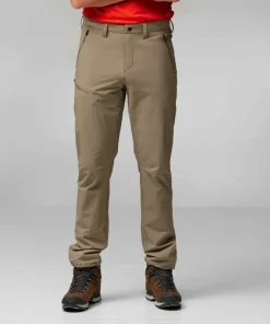 Fjällräven Men's Abisko Trail Stretch Trousers Suede Brown