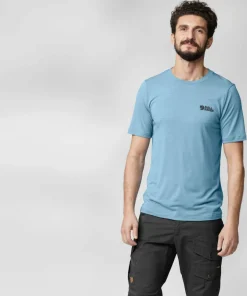 Fjällräven Men's Abisko Wool Logo Short Sleeve Laurel Green