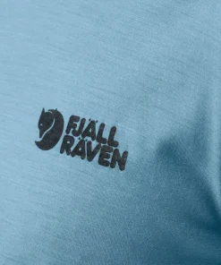 Fjällräven Men's Abisko Wool Logo Short Sleeve Black