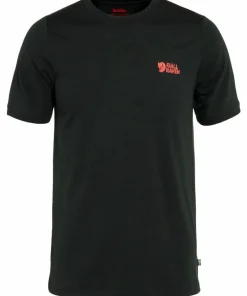 Fjällräven Men's Abisko Wool Logo Short Sleeve Black