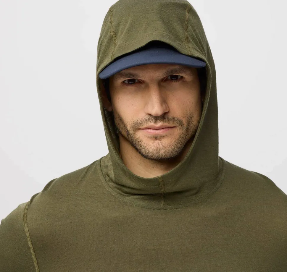 Fjällräven Men's Abisko Wool Hoodie Laurel Green