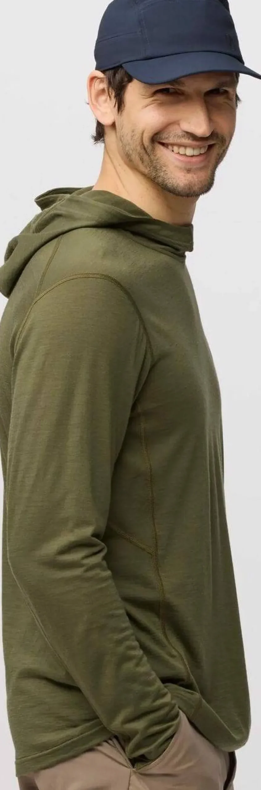 Fjällräven Men's Abisko Wool Hoodie Laurel Green