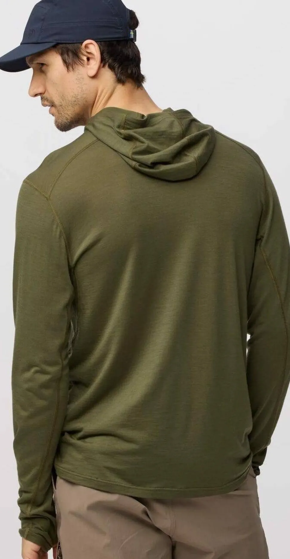 Fjällräven Men's Abisko Wool Hoodie Laurel Green