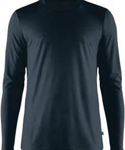 Fjällräven Men's Abisko Wool Ls Dark Navy