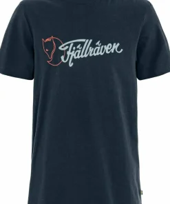 Fjällräven Men's Archive Logo T-Shirt Dark Navy