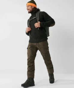 Fjällräven Men's Barents Pro Hydratic Trousers Green Camo-Deep Forest