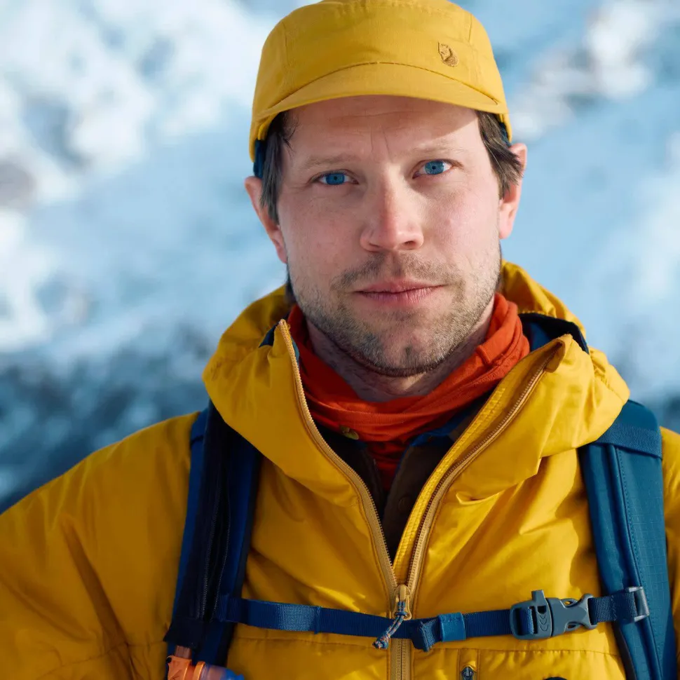 Fjällräven Men's Bergtagen 60 Insulation Jacket Mountain Blue-mustard Yellow