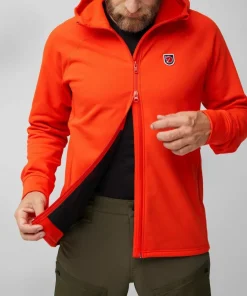 Fjällräven Men's Expedition Fleece Hoodie Flame Orange