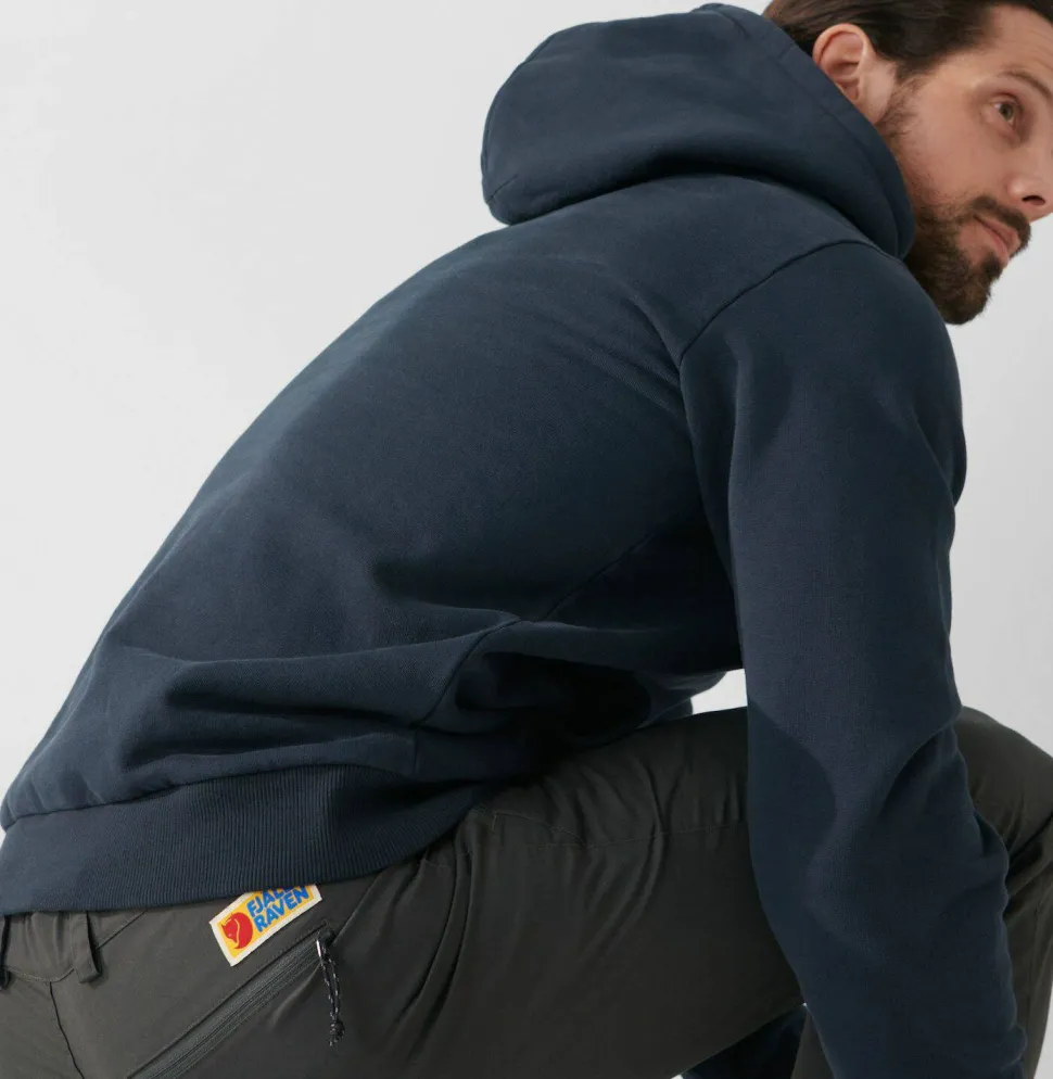 Fjällräven Men's Fjällräven Logo Hoodie Dark Navy