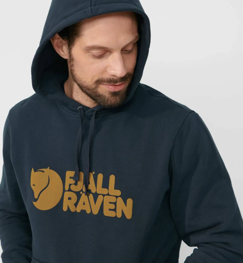 Fjällräven Men's Fjällräven Logo Hoodie Dark Navy