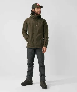 Fjällräven Men's Kaipak Trousers Dark Grey-Black