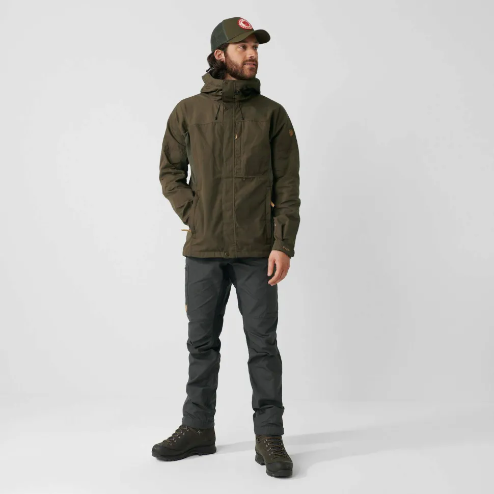 Fjällräven Men's Kaipak Trousers Dark Grey-Black