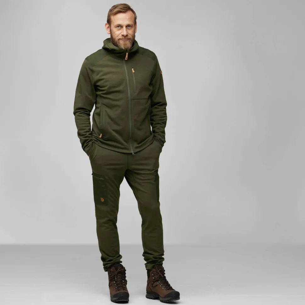 Fjällräven Men's Keb Fleece Hoodie Deep Forest