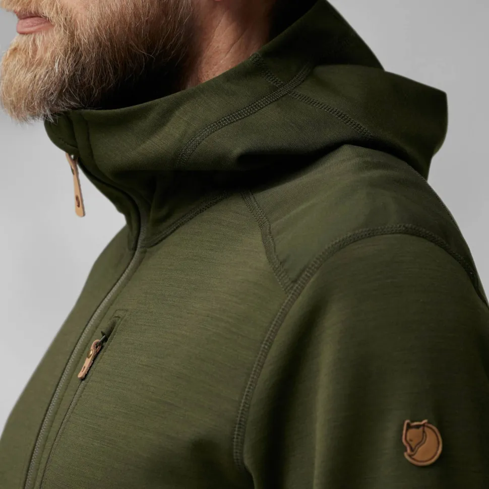 Fjällräven Men's Keb Fleece Hoodie Deep Forest