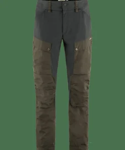Fjällräven Men's Keb Trousers Dark Olive-Dark Grey