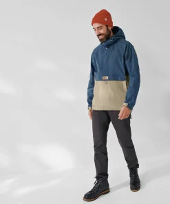 Fjällräven Men's Vardag Anorak Uncle Blue-Sand Stone