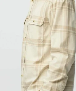 Fjällräven Men's Övik Lite Flannel Shirt Chalk White-fossil