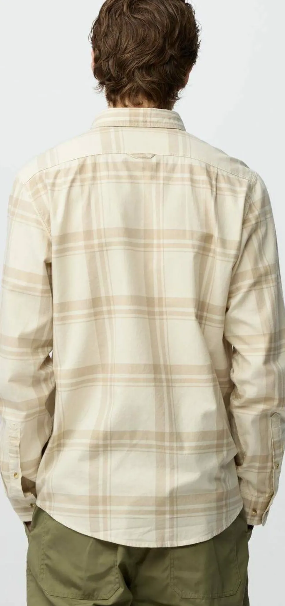Fjällräven Men's Övik Lite Flannel Shirt Chalk White-fossil