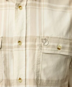Fjällräven Men's Övik Lite Flannel Shirt Chalk White-fossil