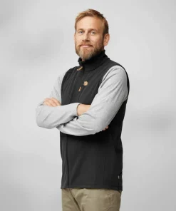 Fjällräven Men's Övik Lite Fleece Vest Black