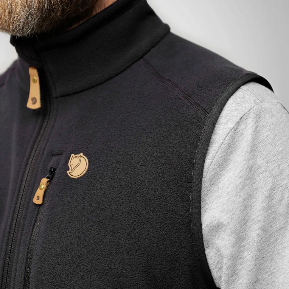Fjällräven Men's Övik Lite Fleece Vest Black