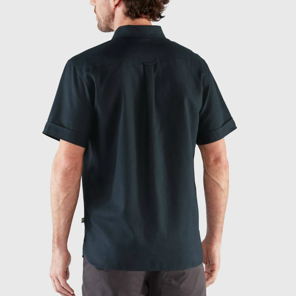 Fjällräven Men's Övik Travel Shirt Short Sleeve Indigo Blue-Dark Navy