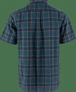 Fjällräven Men's Övik Travel Shirt Short Sleeve Indigo Blue-Dark Navy