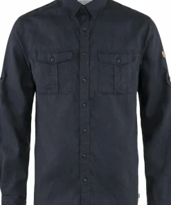 Fjällräven Men's Övik Travel Long Sleeved Shirt Dark Navy