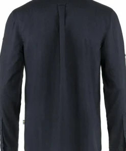 Fjällräven Men's Övik Travel Long Sleeved Shirt Dark Navy