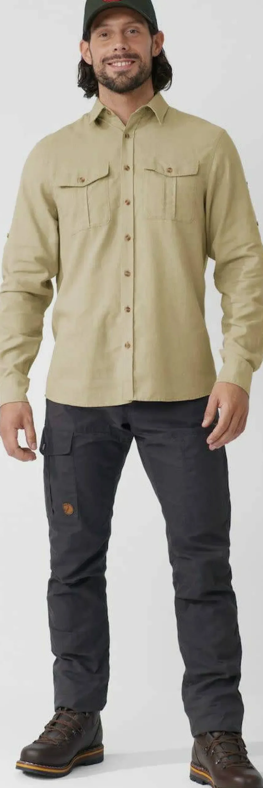 Fjällräven Men's Övik Travel Long Sleeved Shirt Dark Navy