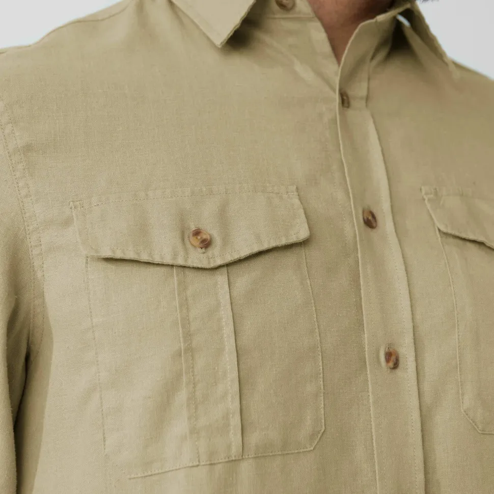 Fjällräven Men's Övik Travel Long Sleeved Shirt Dark Navy
