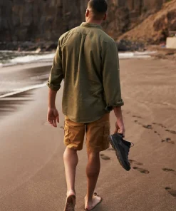 Fjällräven Men's Övik Travel Long Sleeved Shirt Green