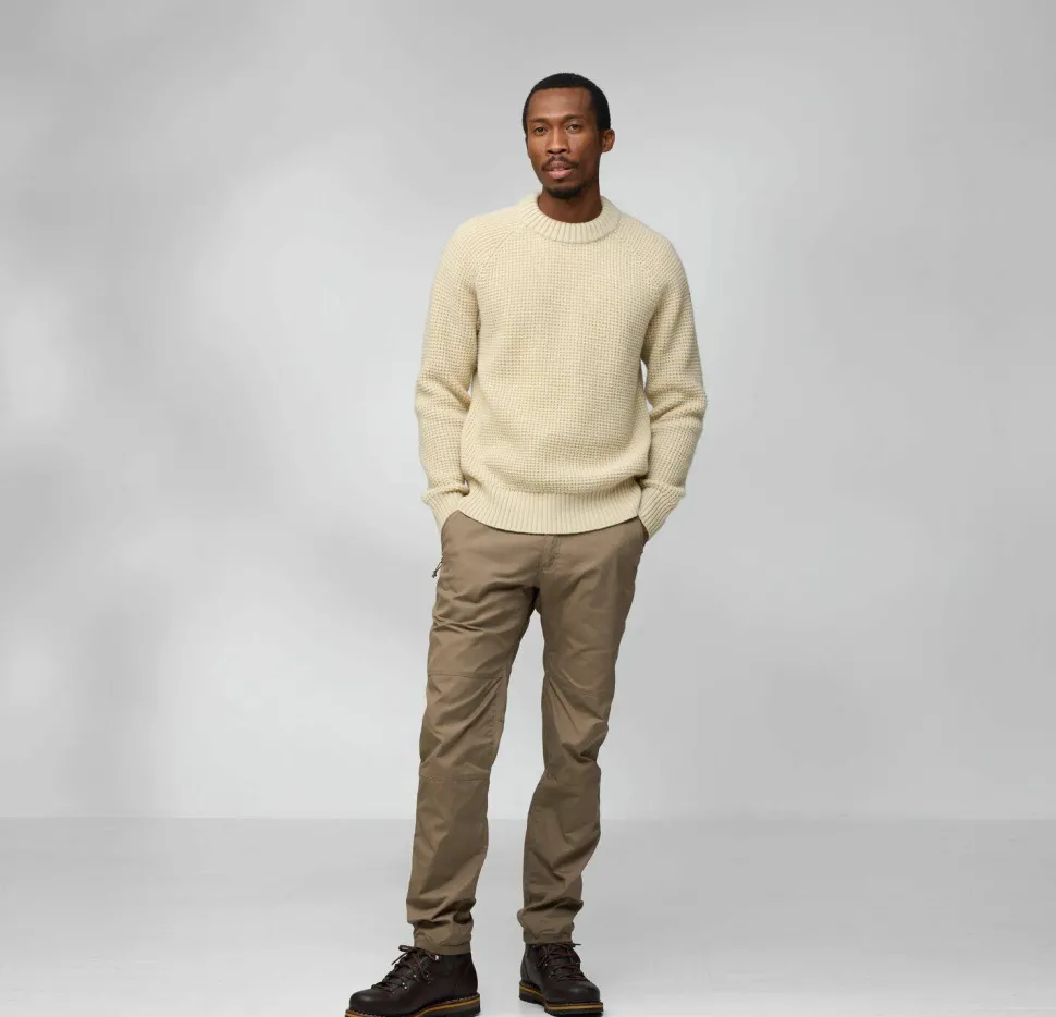 Fjällräven Men's Övik Waffle Knit Navy