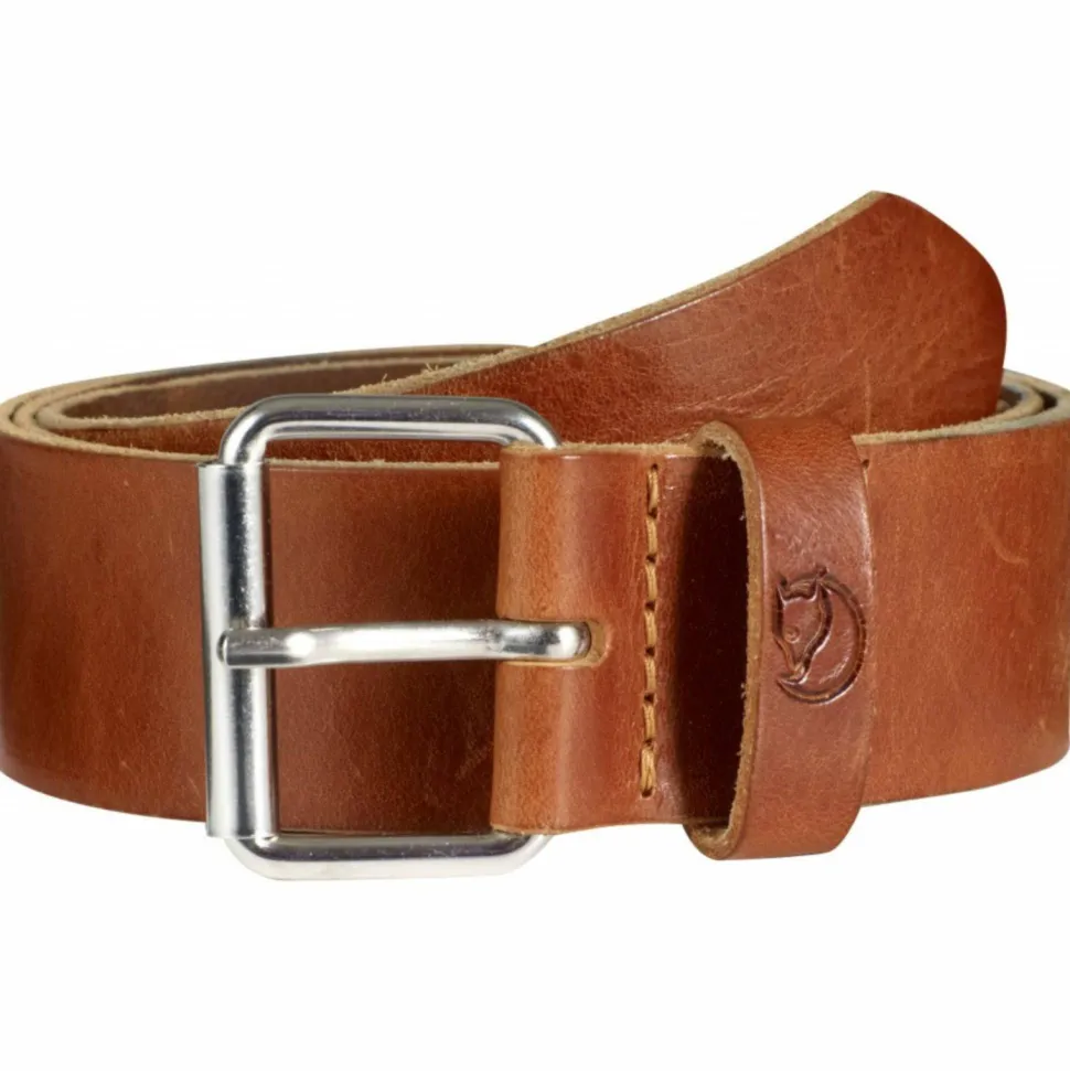 Fjällräven Singi Belt 4 cm Leather Cognac
