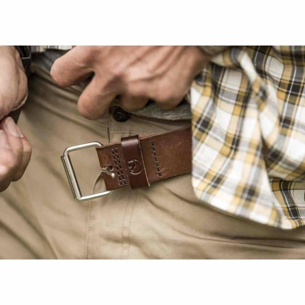 Fjällräven Singi Belt 4 cm Leather Cognac
