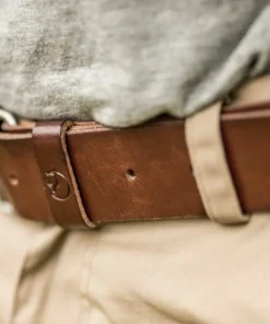 Fjällräven Singi Belt 4 cm Leather Brown