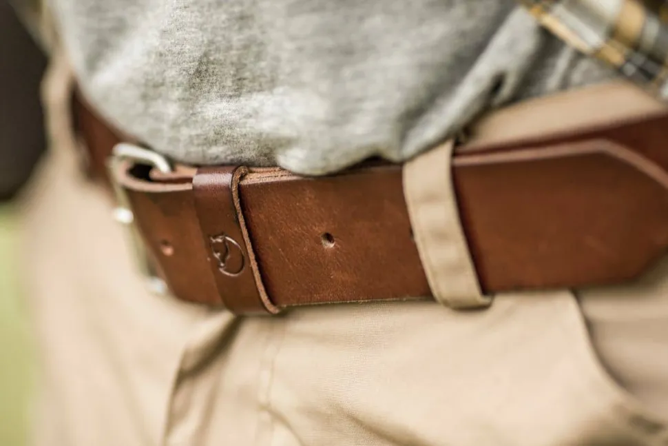 Fjällräven Singi Belt 4 cm Leather Brown